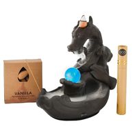 Oco Life Ceramic Dragon Incense Burner with Incense Cones + Sticks